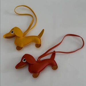 Puppy Shaped Leather Bag Charms